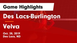 Des Lacs-Burlington  vs Velva  Game Highlights - Oct. 28, 2019
