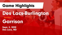 Des Lacs-Burlington  vs Garrison Game Highlights - Sept. 3, 2020