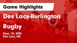 Des Lacs-Burlington  vs Rugby Game Highlights - Sept. 10, 2020