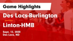 Des Lacs-Burlington  vs Linton-HMB Game Highlights - Sept. 12, 2020