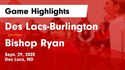 Des Lacs-Burlington  vs Bishop Ryan  Game Highlights - Sept. 29, 2020