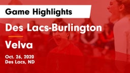 Des Lacs-Burlington  vs Velva  Game Highlights - Oct. 26, 2020