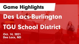 Des Lacs-Burlington  vs TGU School District Game Highlights - Oct. 14, 2021