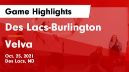 Des Lacs-Burlington  vs Velva Game Highlights - Oct. 25, 2021