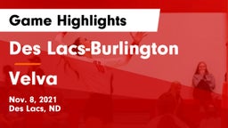 Des Lacs-Burlington  vs Velva Game Highlights - Nov. 8, 2021