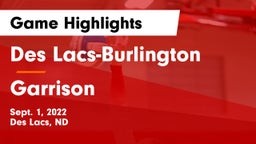 Des Lacs-Burlington  vs Garrison  Game Highlights - Sept. 1, 2022