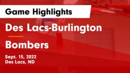 Des Lacs-Burlington  vs Bombers Game Highlights - Sept. 15, 2022