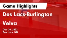 Des Lacs-Burlington  vs Velva Game Highlights - Oct. 20, 2022