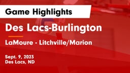 Des Lacs-Burlington  vs LaMoure - Litchville/Marion Game Highlights - Sept. 9, 2023