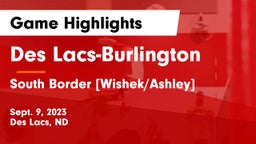 Des Lacs-Burlington  vs South Border [Wishek/Ashley]  Game Highlights - Sept. 9, 2023