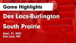 Des Lacs-Burlington  vs South Prairie  Game Highlights - Sept. 21, 2023