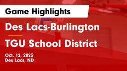 Des Lacs-Burlington  vs TGU School District Game Highlights - Oct. 12, 2023