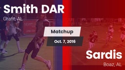Matchup: Smith DAR vs. Sardis  2016