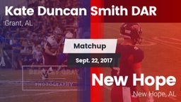 Matchup: Kate Duncan Smith vs. New Hope  2017