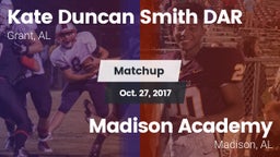 Matchup: Kate Duncan Smith vs. Madison Academy  2017
