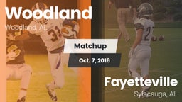 Matchup: Woodland vs. Fayetteville  2016