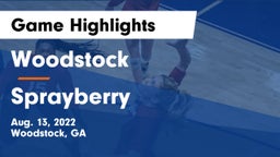Woodstock  vs Sprayberry  Game Highlights - Aug. 13, 2022