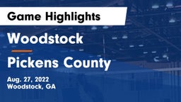 Woodstock  vs Pickens County Game Highlights - Aug. 27, 2022