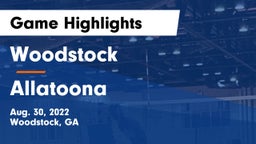 Woodstock  vs Allatoona  Game Highlights - Aug. 30, 2022
