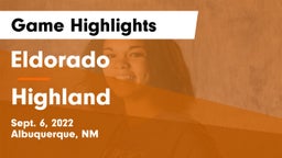 Eldorado  vs Highland Game Highlights - Sept. 6, 2022