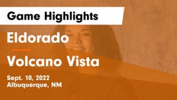 Eldorado  vs Volcano Vista Game Highlights - Sept. 10, 2022
