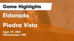 Eldorado  vs Piedra Vista  Game Highlights - Sept. 29, 2023