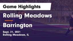 Rolling Meadows  vs Barrington  Game Highlights - Sept. 21, 2021