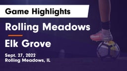 Rolling Meadows  vs Elk Grove  Game Highlights - Sept. 27, 2022