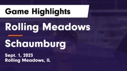 Rolling Meadows  vs Schaumburg  Game Highlights - Sept. 1, 2023