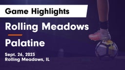Rolling Meadows  vs Palatine  Game Highlights - Sept. 26, 2023