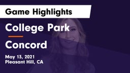 College Park  vs Concord  Game Highlights - May 13, 2021