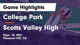 College Park  vs Scotts Valley High Game Highlights - Sept. 18, 2021