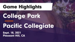 College Park  vs Pacific Collegiate Game Highlights - Sept. 18, 2021