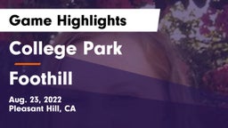 College Park  vs Foothill  Game Highlights - Aug. 23, 2022