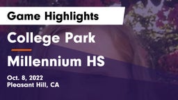 College Park  vs Millennium HS Game Highlights - Oct. 8, 2022