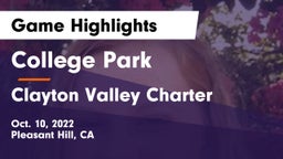College Park  vs Clayton Valley Charter  Game Highlights - Oct. 10, 2022