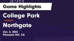 College Park  vs Northgate  Game Highlights - Oct. 3, 2023