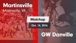 Matchup: Martinsville vs. GW Danville 2016