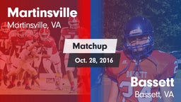 Matchup: Martinsville vs. Bassett  2016