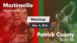 Matchup: Martinsville vs. Patrick County  2016