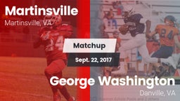 Matchup: Martinsville vs. George Washington  2017