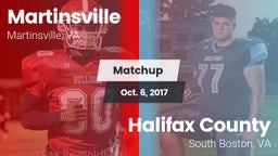 Matchup: Martinsville vs. Halifax County  2017