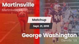 Matchup: Martinsville vs. George Washington  2018