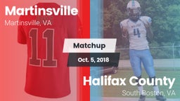 Matchup: Martinsville vs. Halifax County  2018