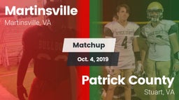 Matchup: Martinsville vs. Patrick County  2019