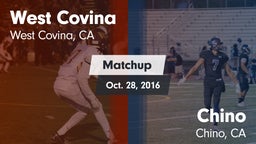 Matchup: West Covina vs. Chino  2016