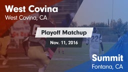 Matchup: West Covina vs. Summit  2016