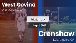 Matchup: West Covina vs. Crenshaw  2017