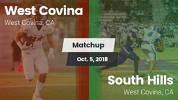 Matchup: West Covina vs. South Hills  2018