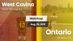 Matchup: West Covina vs. Ontario  2019